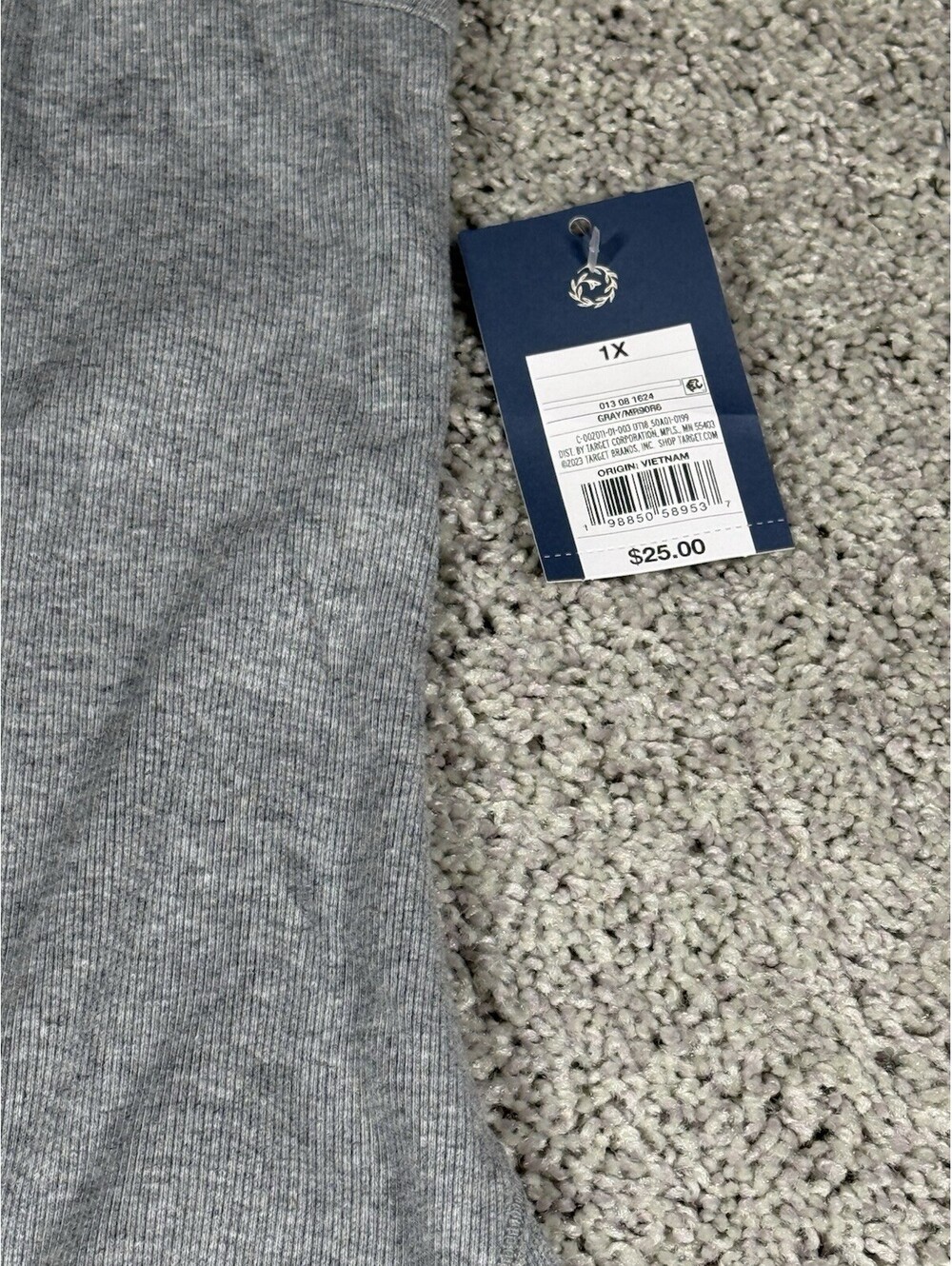 NWT Women's Ribbed Maxi A-Line Dress - Universal Thread™ Heather Gray 1X - Picture 2 of 12